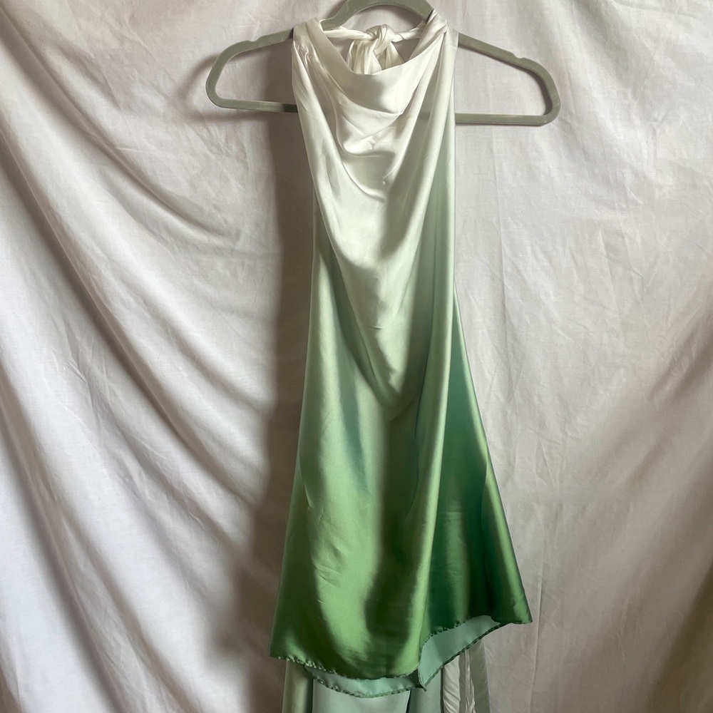 Baobab silk halter dress w/ front tie OS